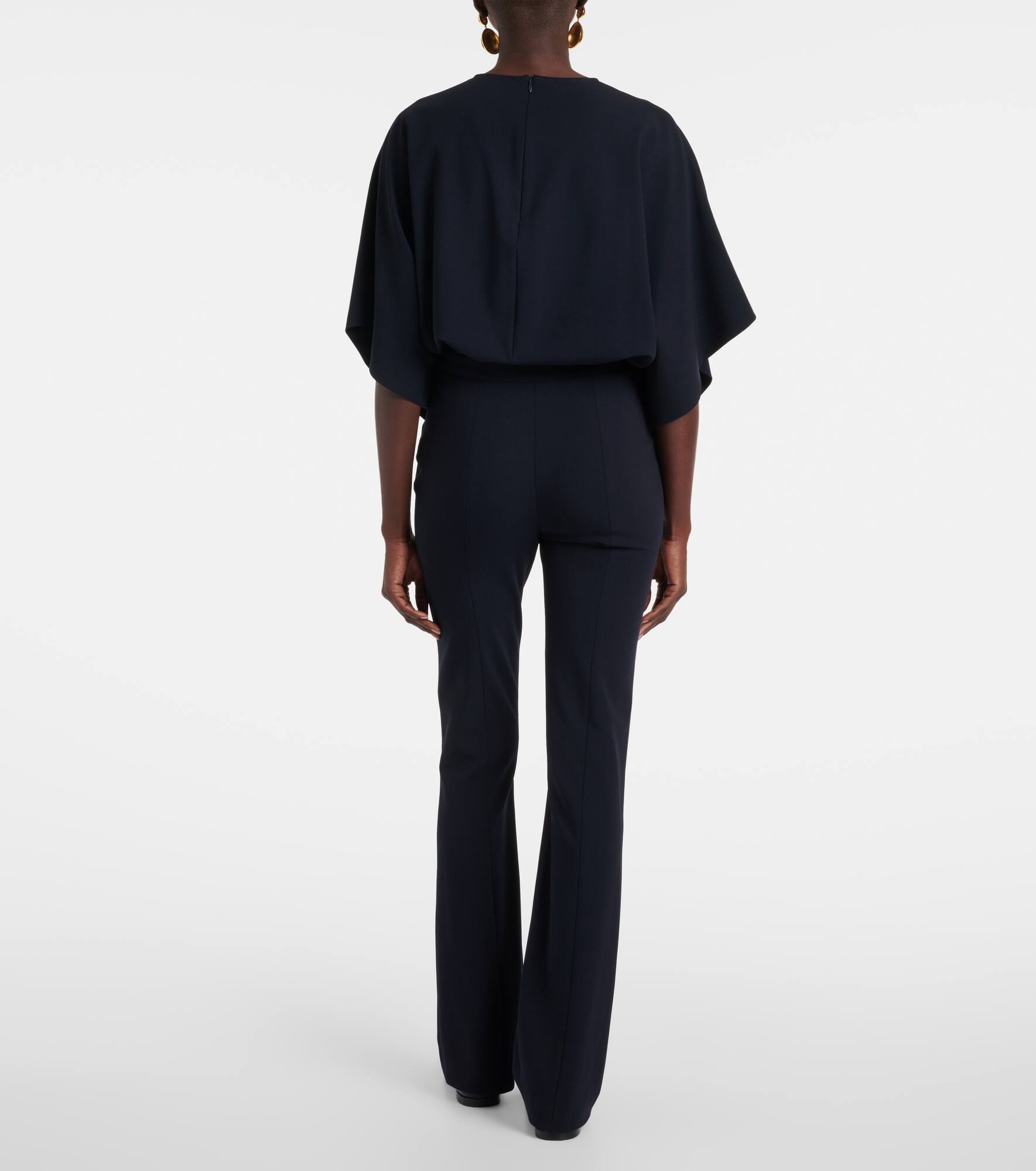 Jem wool-blend crêpe slim pants - 3