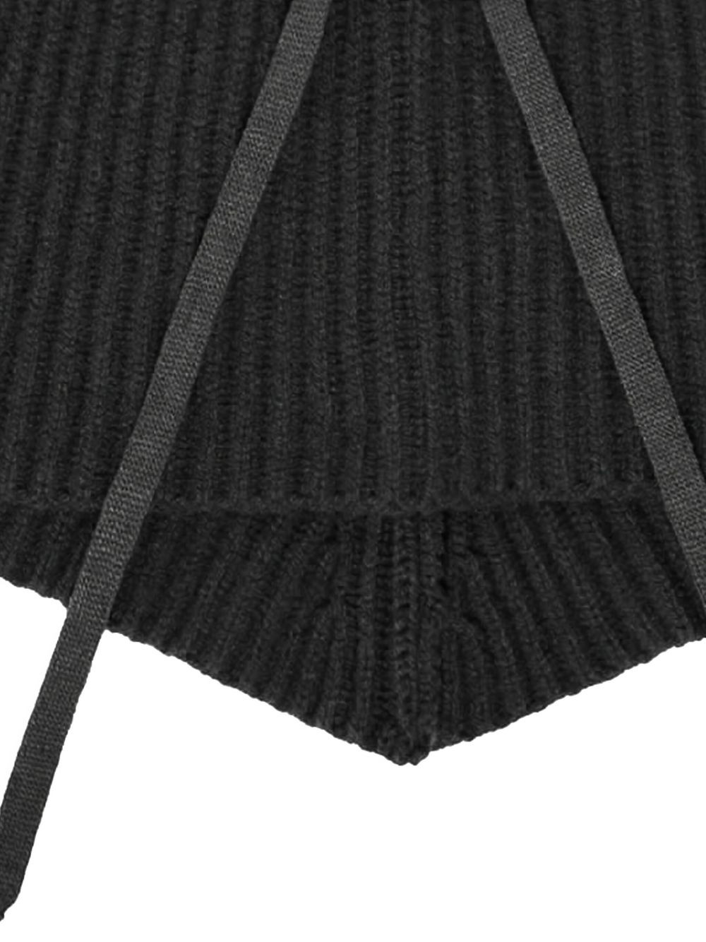 ribbed drawstring balaclava - 3