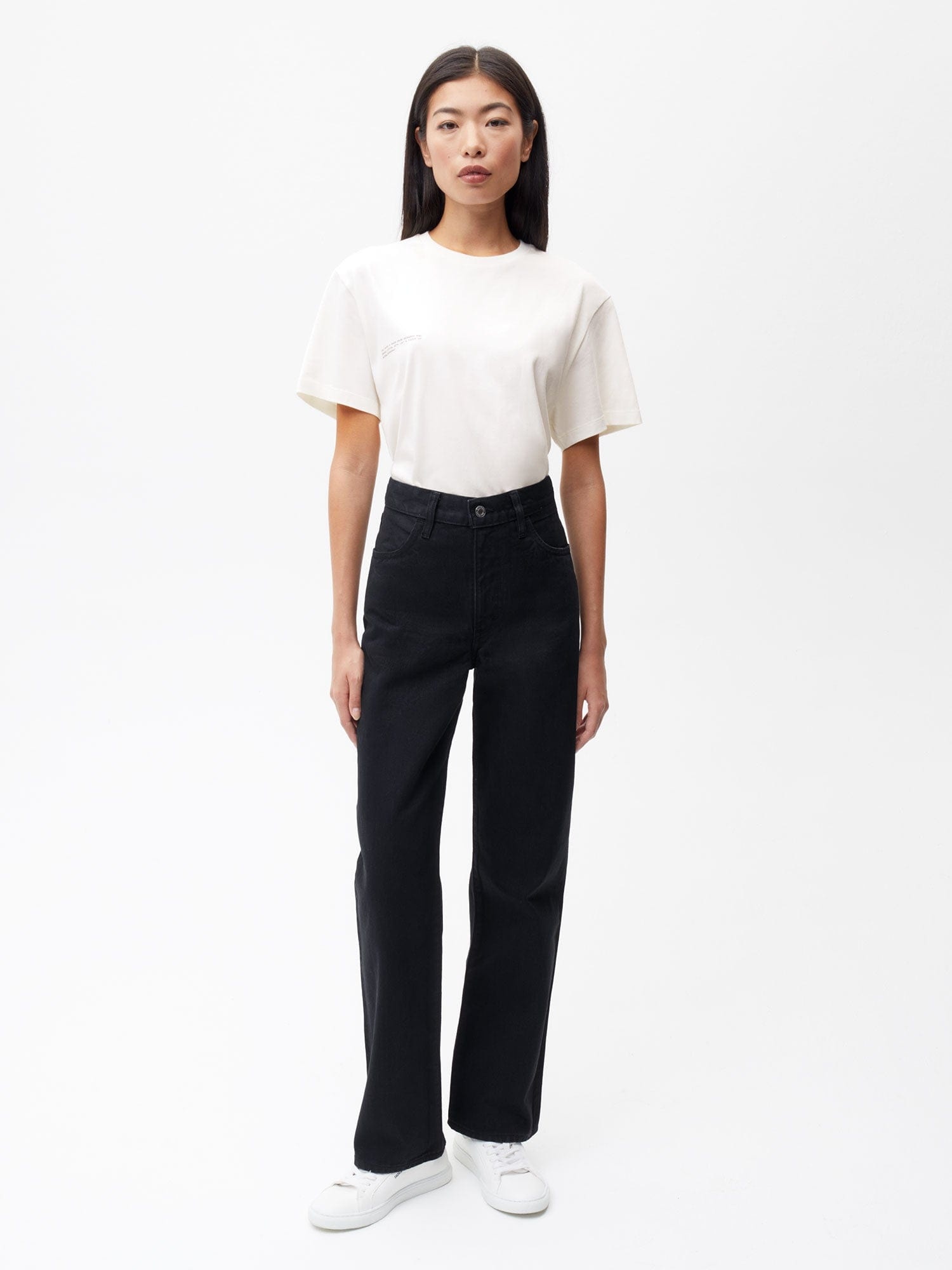 Women Nettle Denim High-Rise Jeans - Black - 2