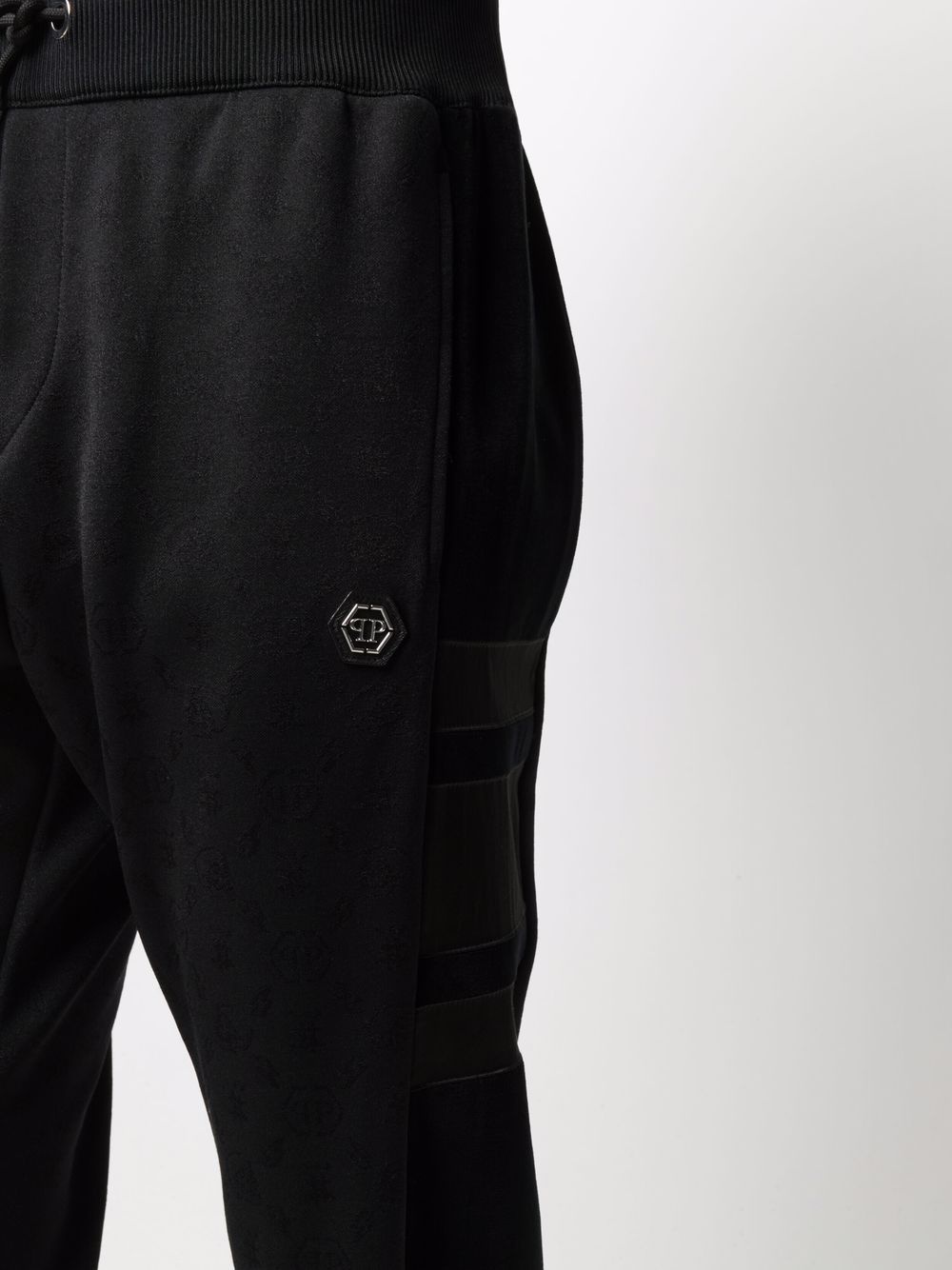 jacquard monogram track pants - 5