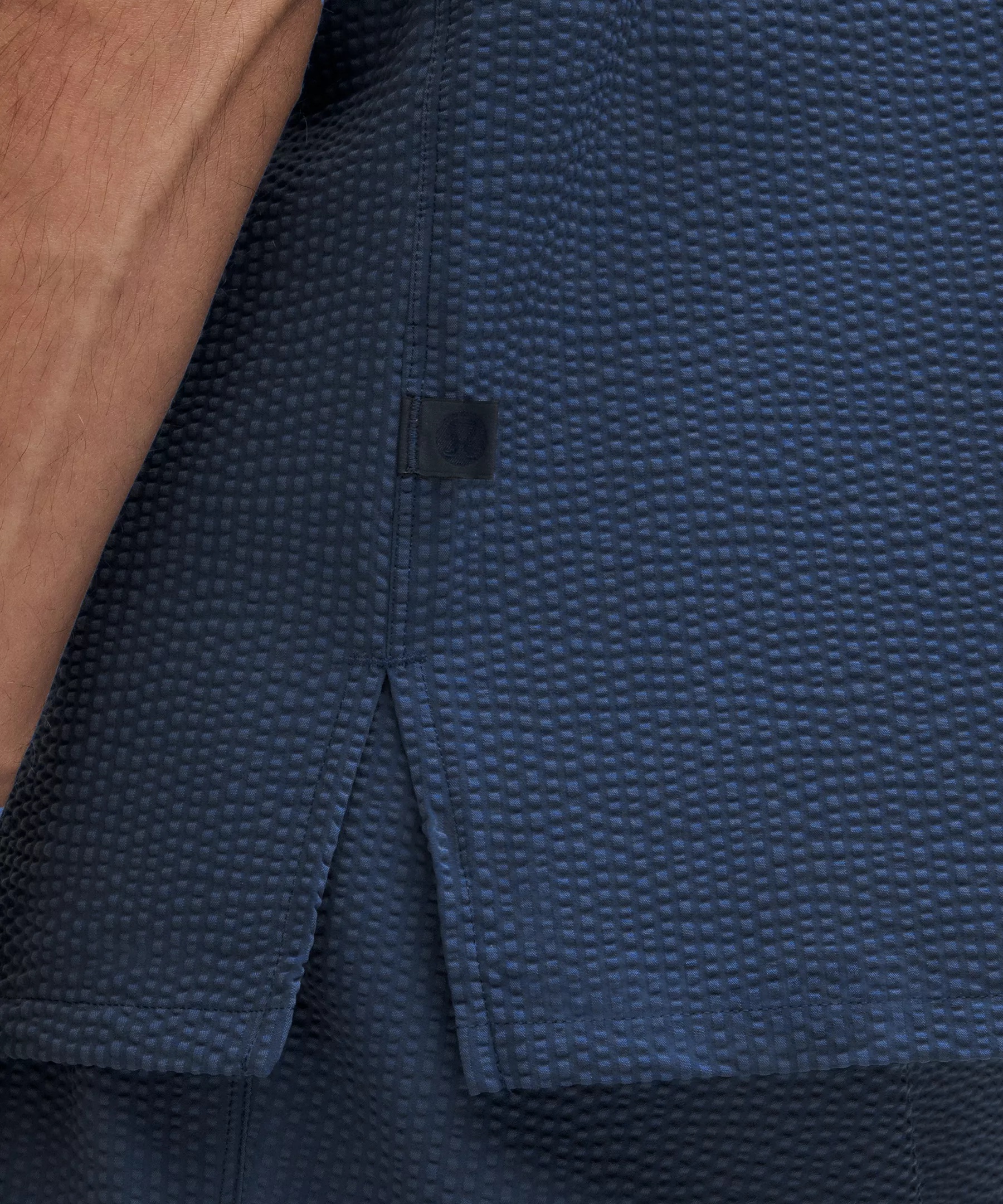 Textured Camp Collar Short-Sleeve Shirt - 5