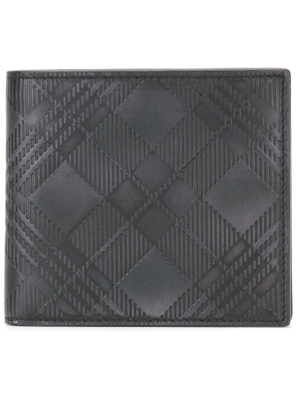 embossed plaid wallet - 1