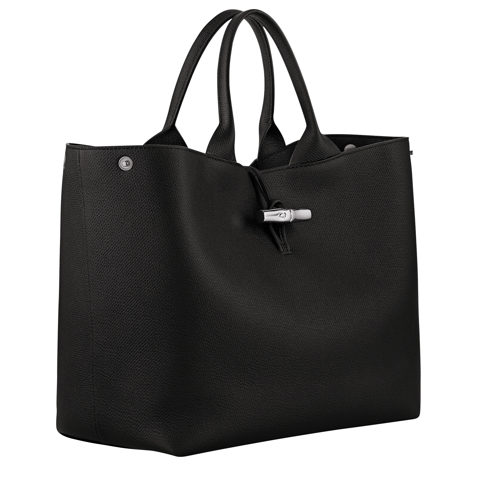 Le Roseau L Handbag Black - Leather - 3
