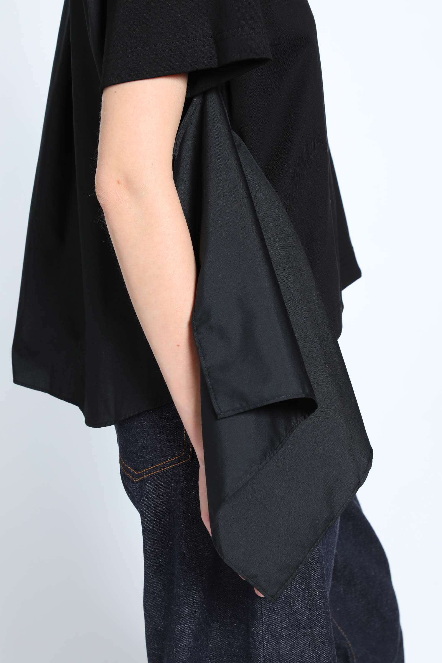 Poplin X Cotton Jersey T-shirt - 4