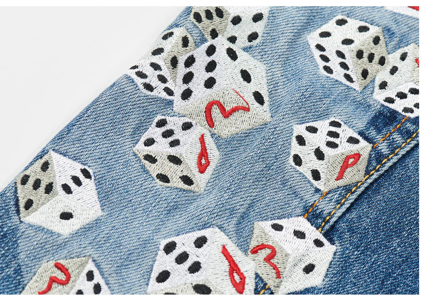 Palace x Evisu Dice Denim Jacket Light Wash - 3