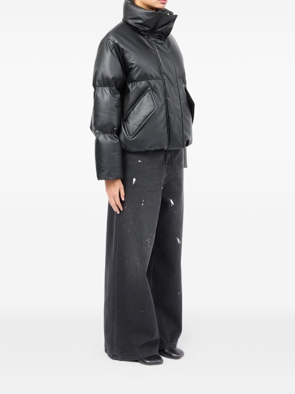 high-neck puffer jacket - 3