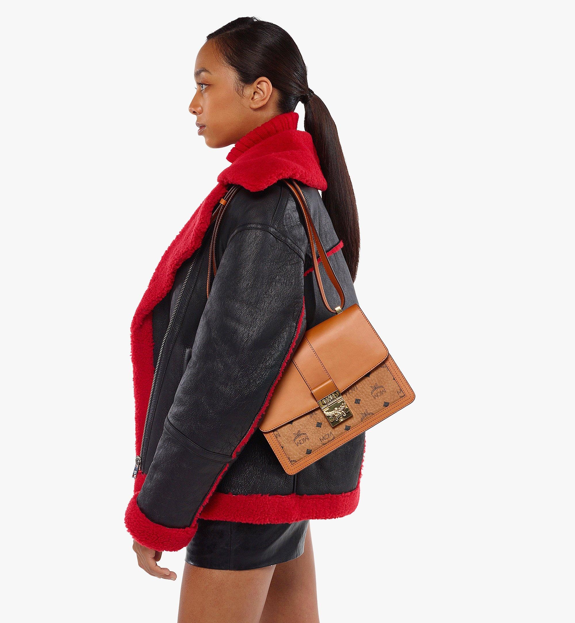 Tracy Shoulder Bag in Visetos Leather Mix - 6