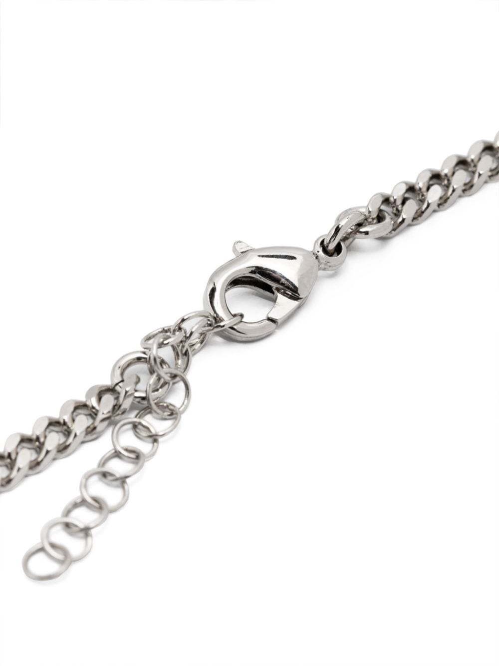 logo-charm chain-link bracelet - 3