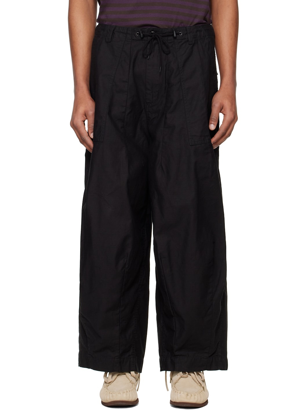 Black H. D. Trousers - 1