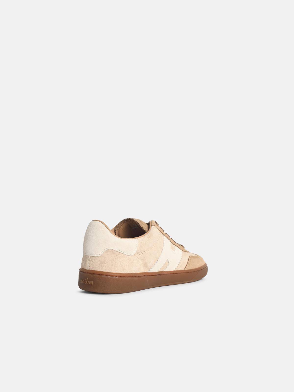 'COOL' BEIGE SUEDE SNEAKERS - 3