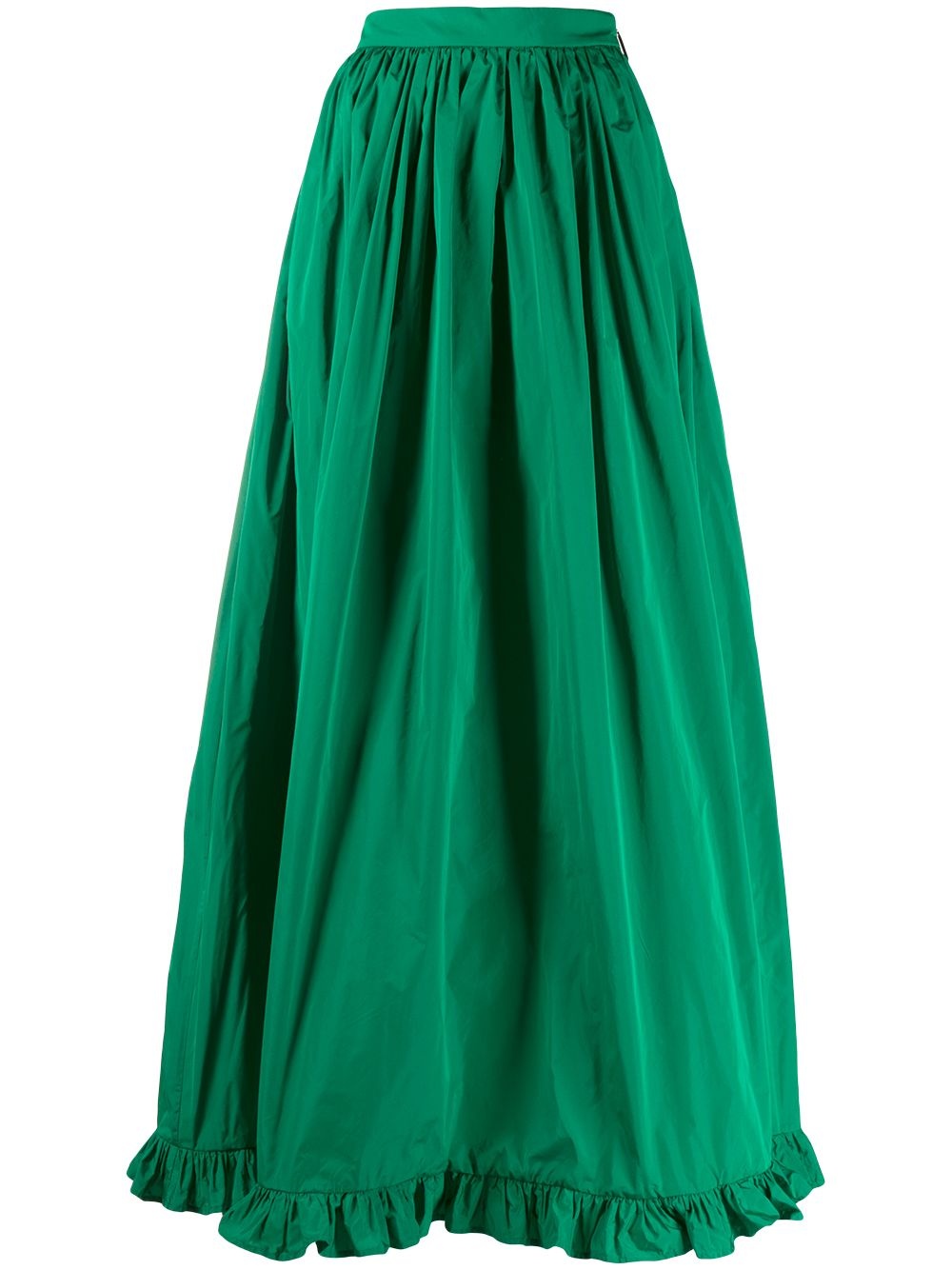 ruffle-hem long skirt - 1