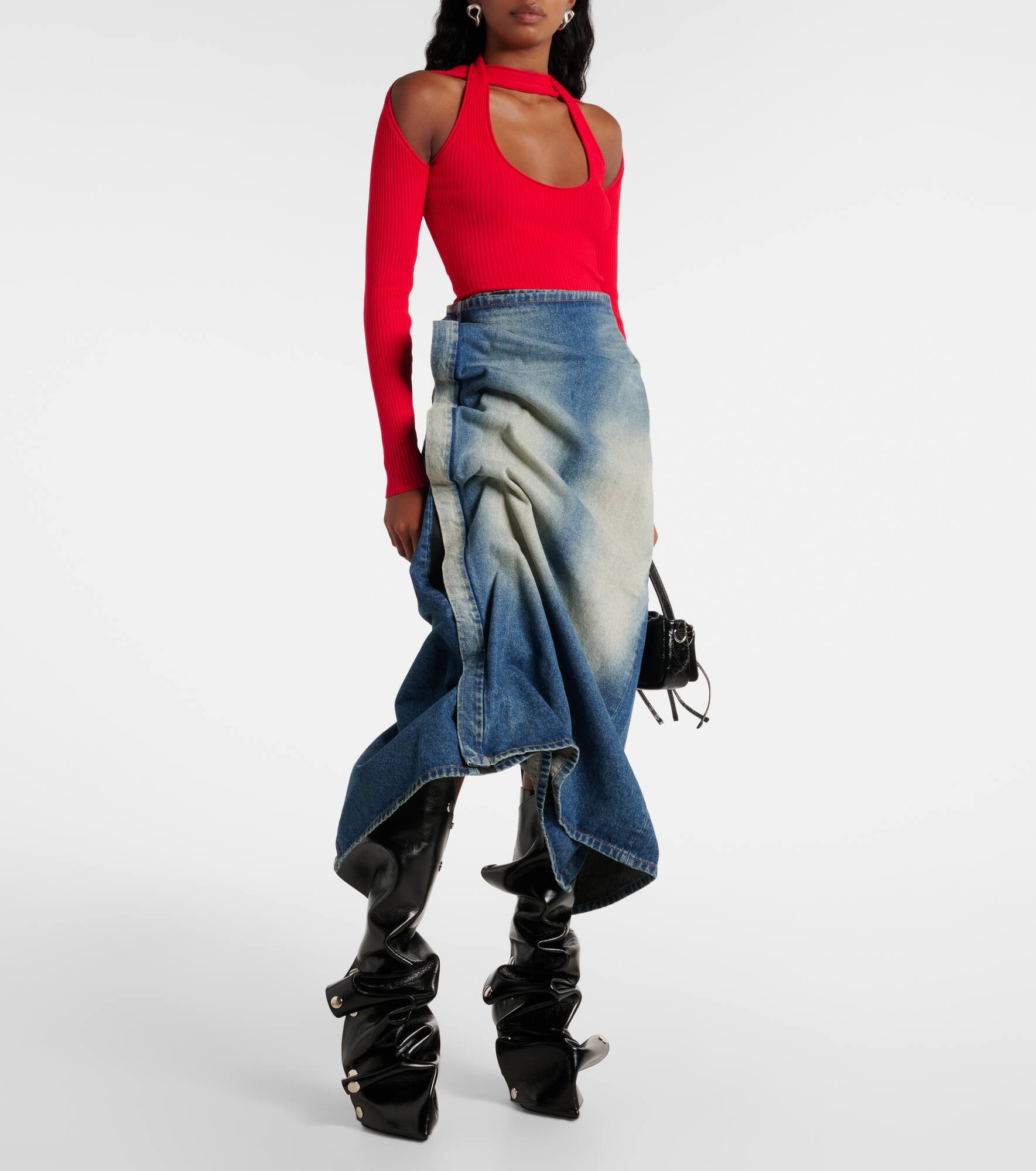 Snap 100 leather knee-high boots - 3