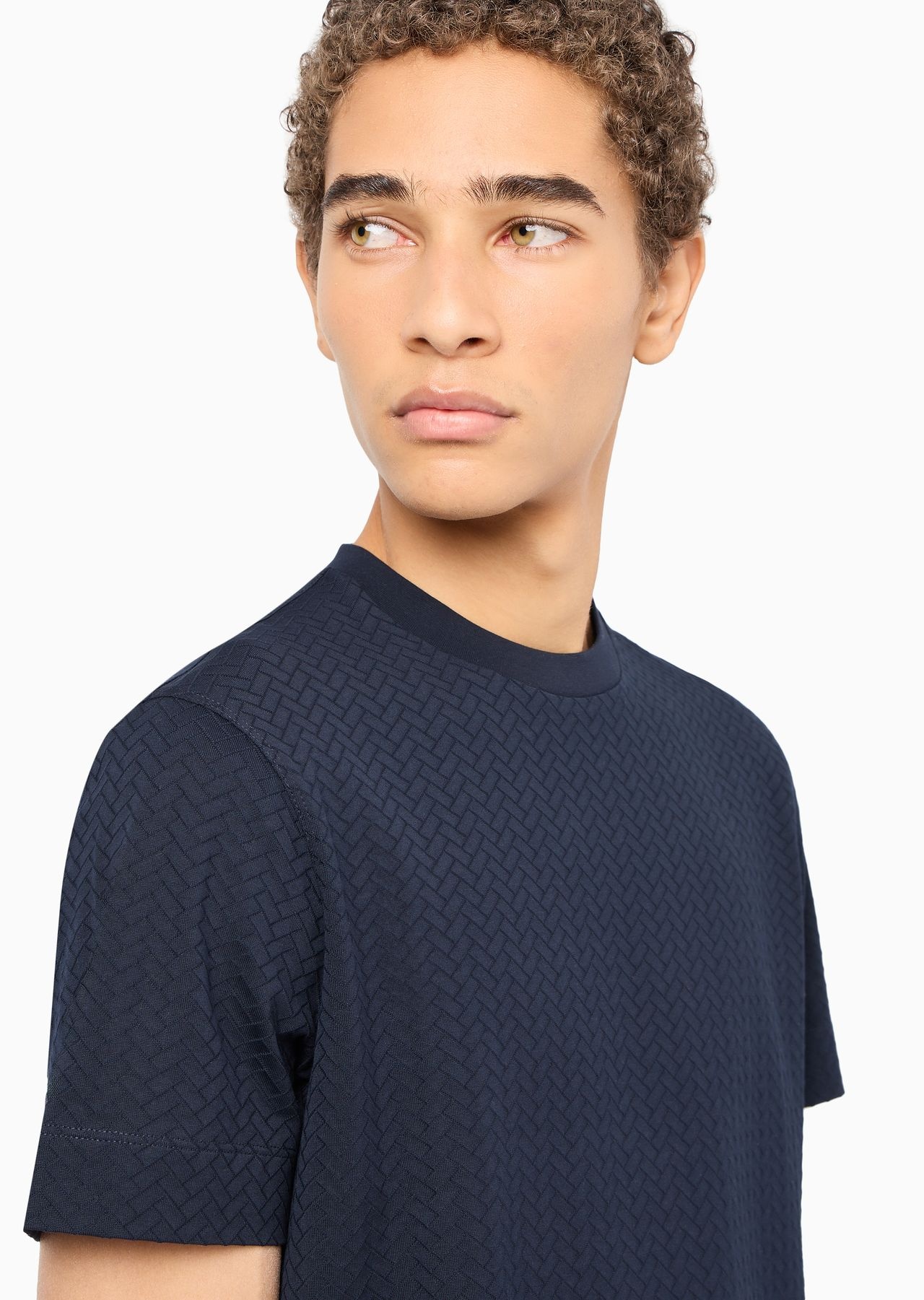 Jacquard jersey T-shirt - 5