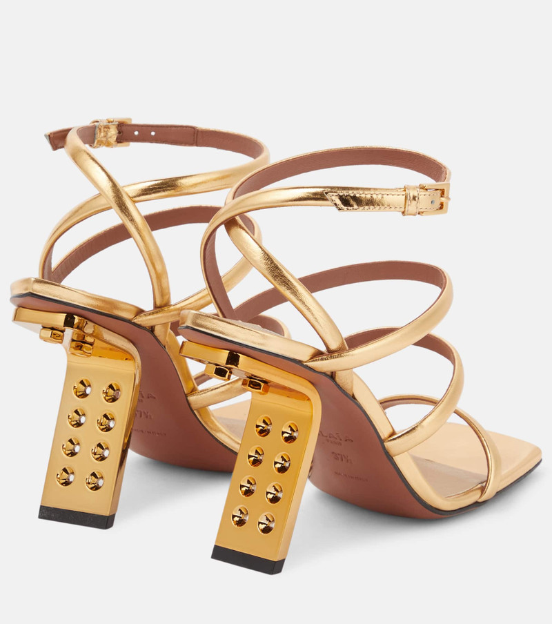 Alaïa Perfo leather sandals outlook