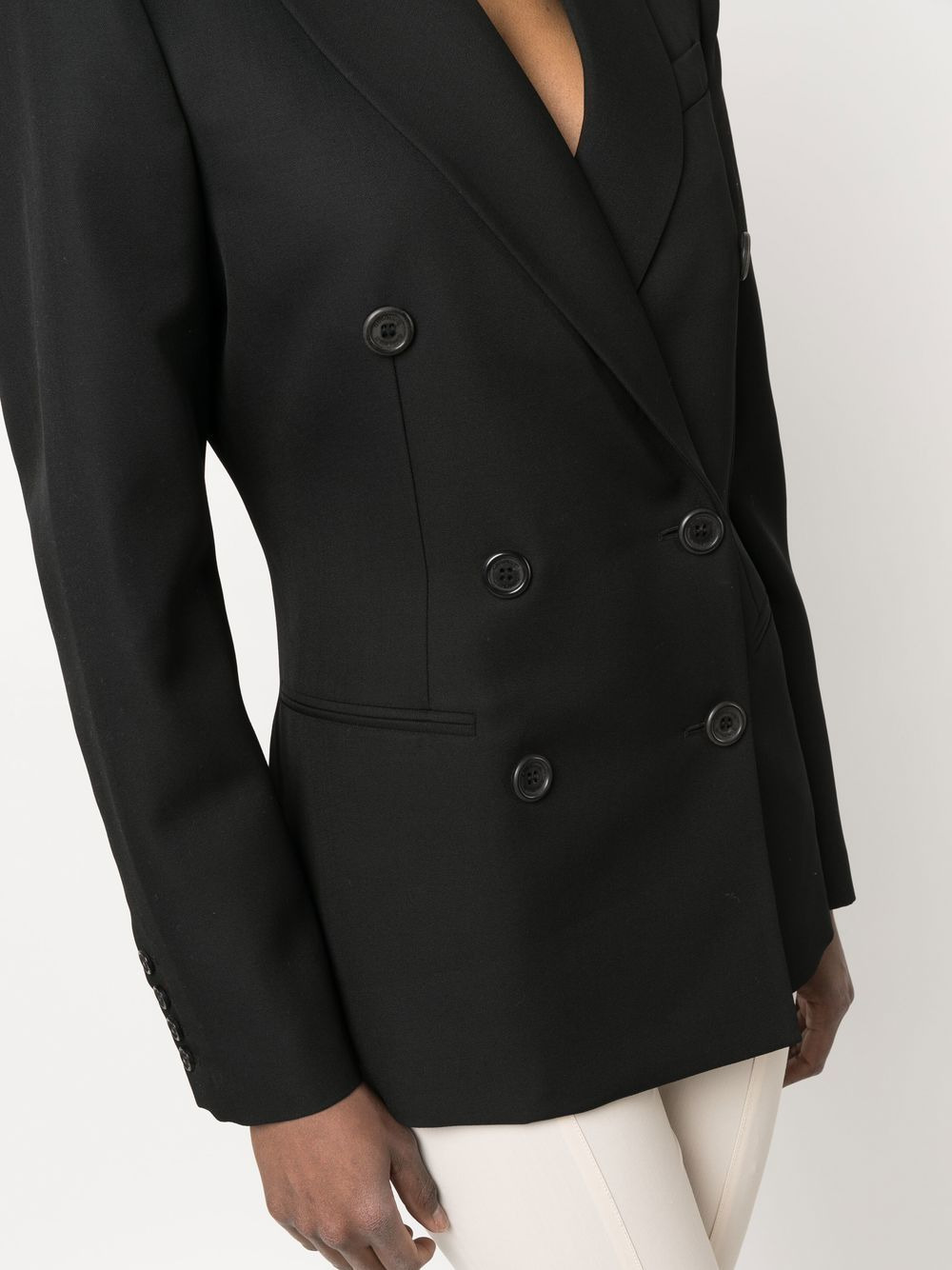 Myra double-breasted wool blazer - 5