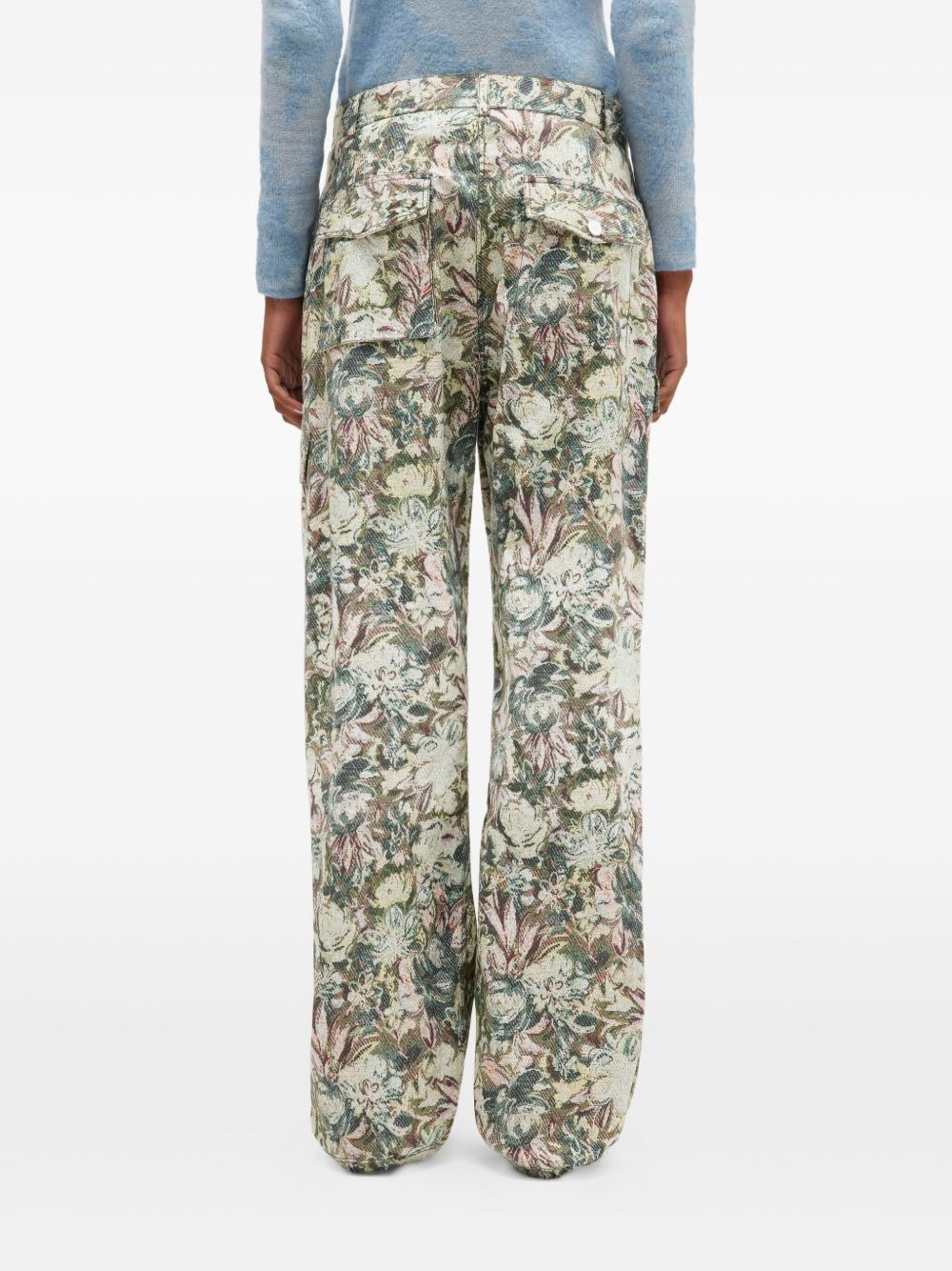 floral-print trousers - 4