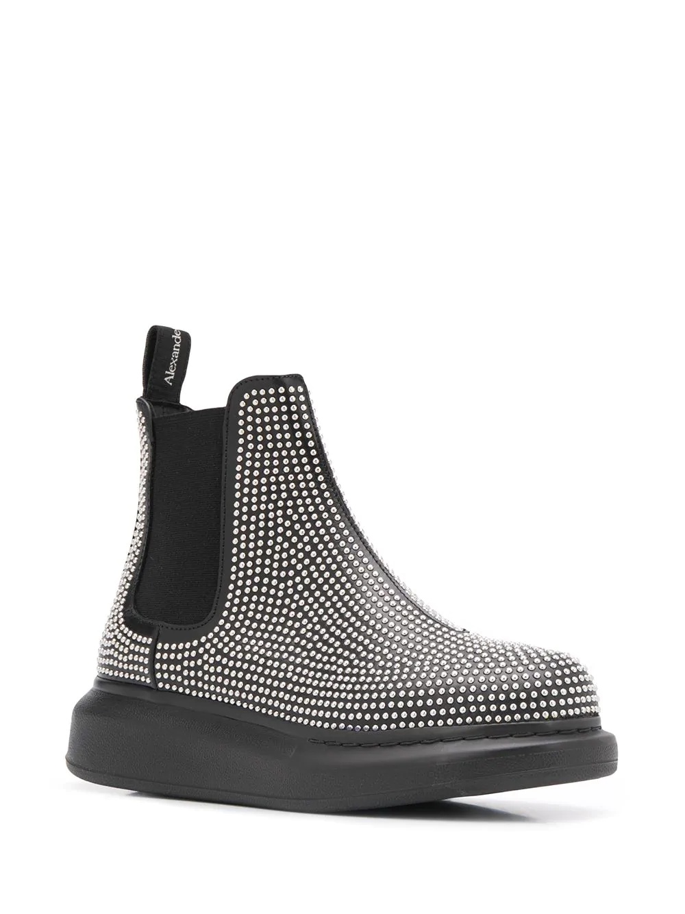 studded chunky sole ankle boots - 2