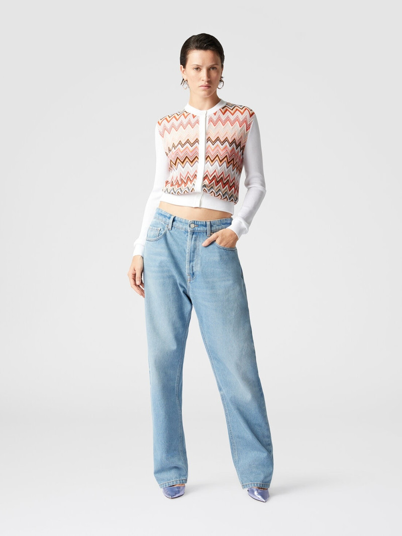 Missoni Viscose-blend cardigan with chevron insert outlook