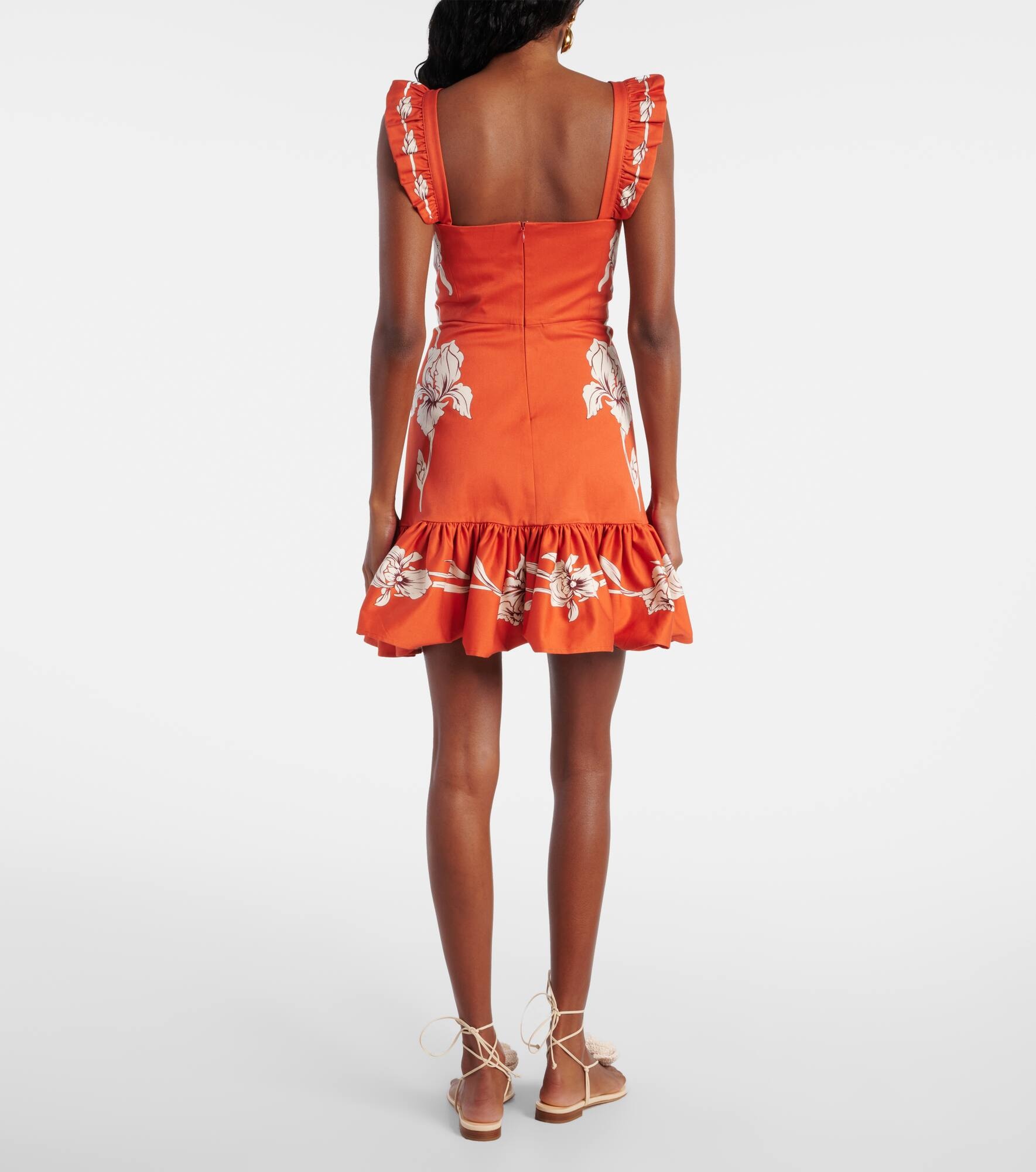 Gingerbread cotton-blend minidress - 3