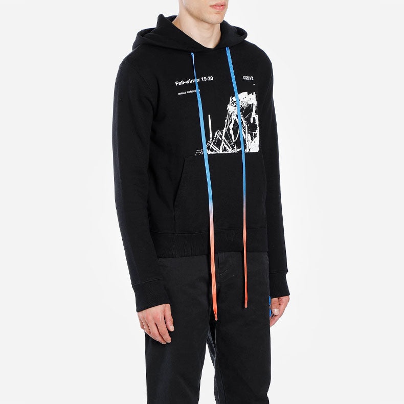 Off-White USA Cotton Pattern Printing Black OMBB034F19E300131001 - 4