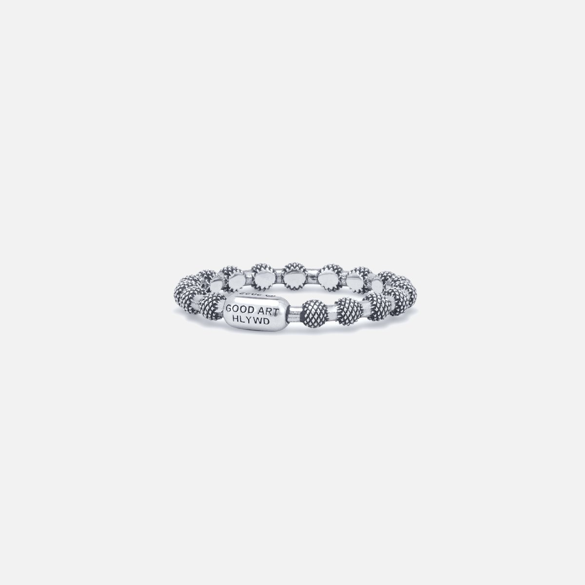 RS-BAL3-GB GOOD ART HLYWD Ball Chain 3 Ring Goosebumps - Sterling Silver - 3