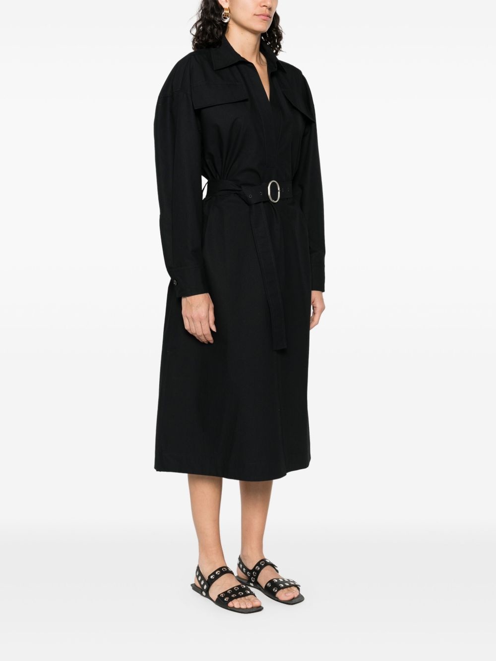 cotton midi dress - 3