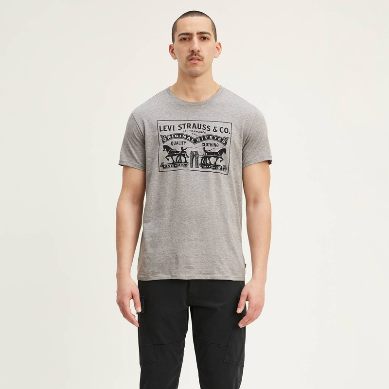 TWO HORSE GRAPHIC TEE SHIRT 1