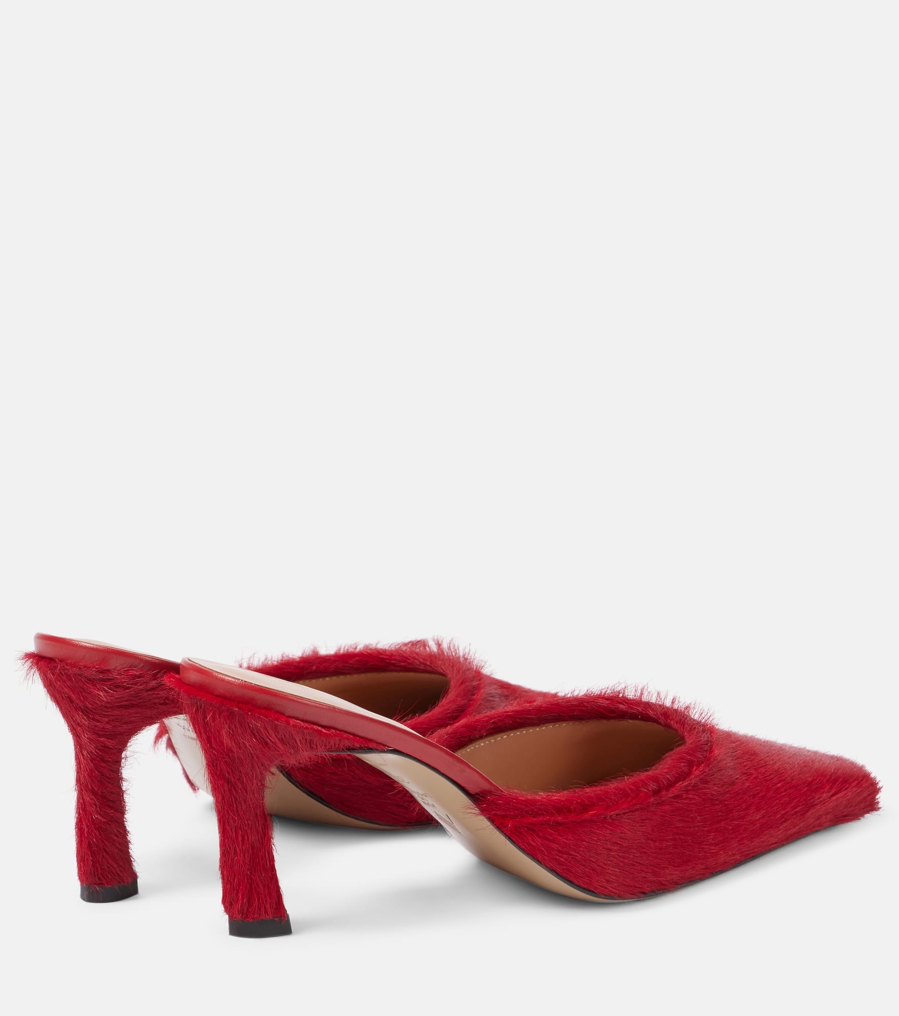 Juno 75 calf hair mules - 2