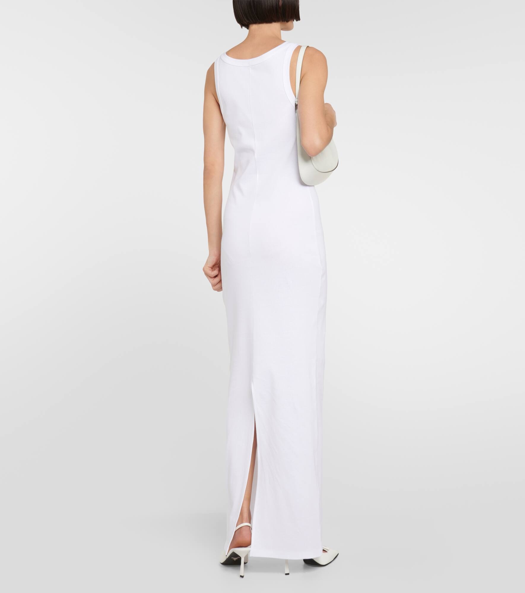 Logo cotton jersey maxi dress - 3