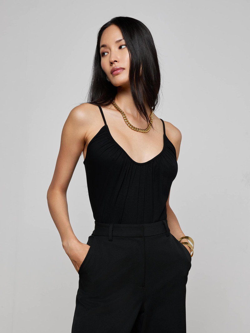 L'AGENCE Naseem Ruched Bodysuit outlook