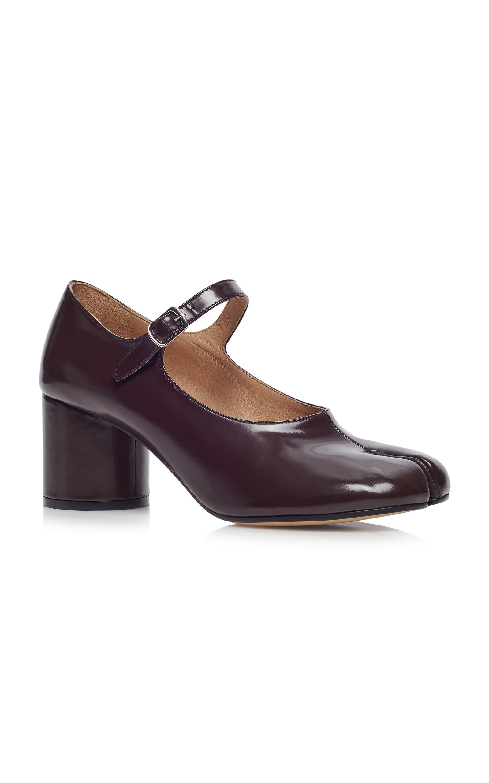 Tabi Leather Mary Jane Pumps brown - 4