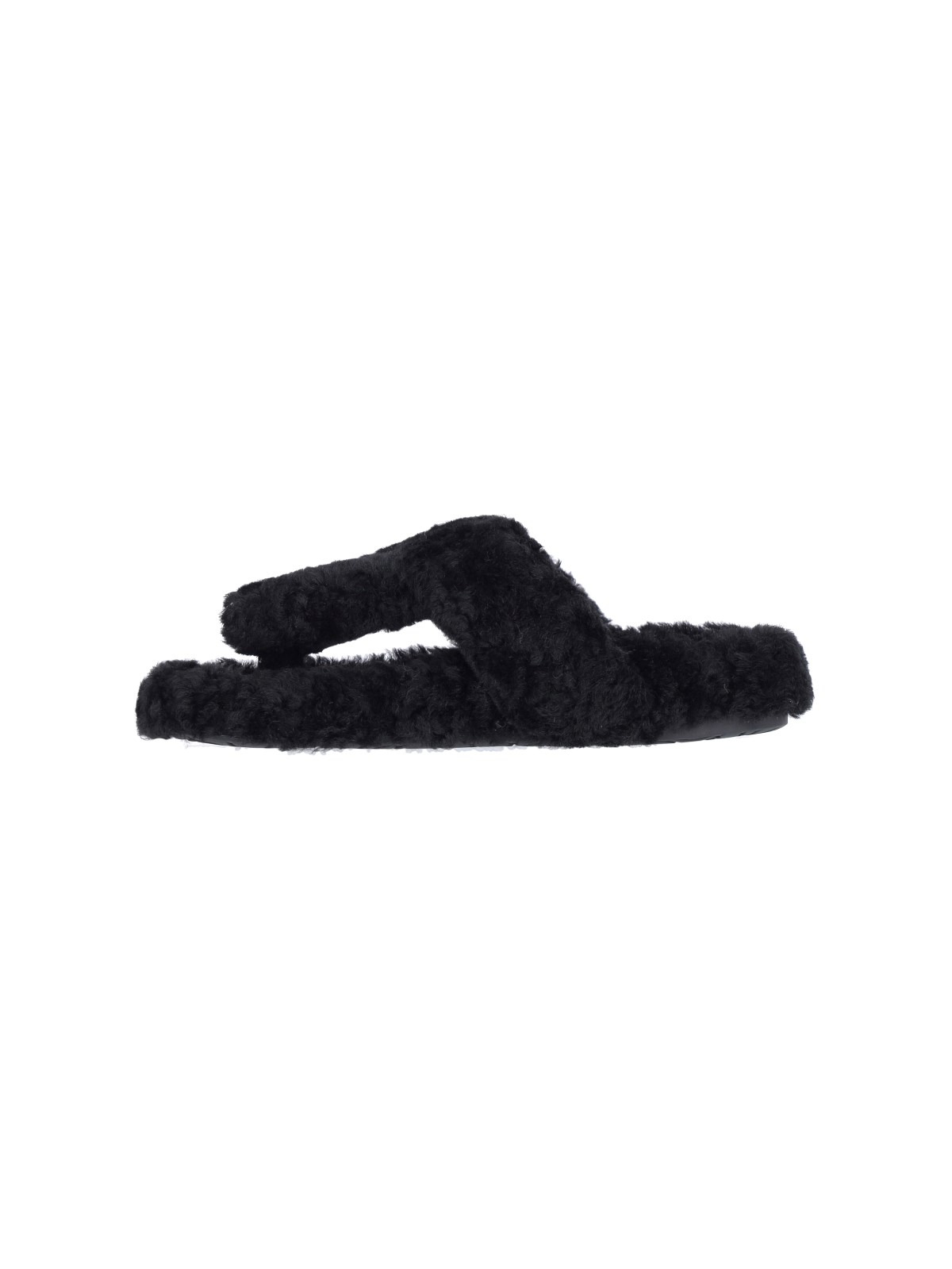 SHEARLING THONG SANDALS - 3