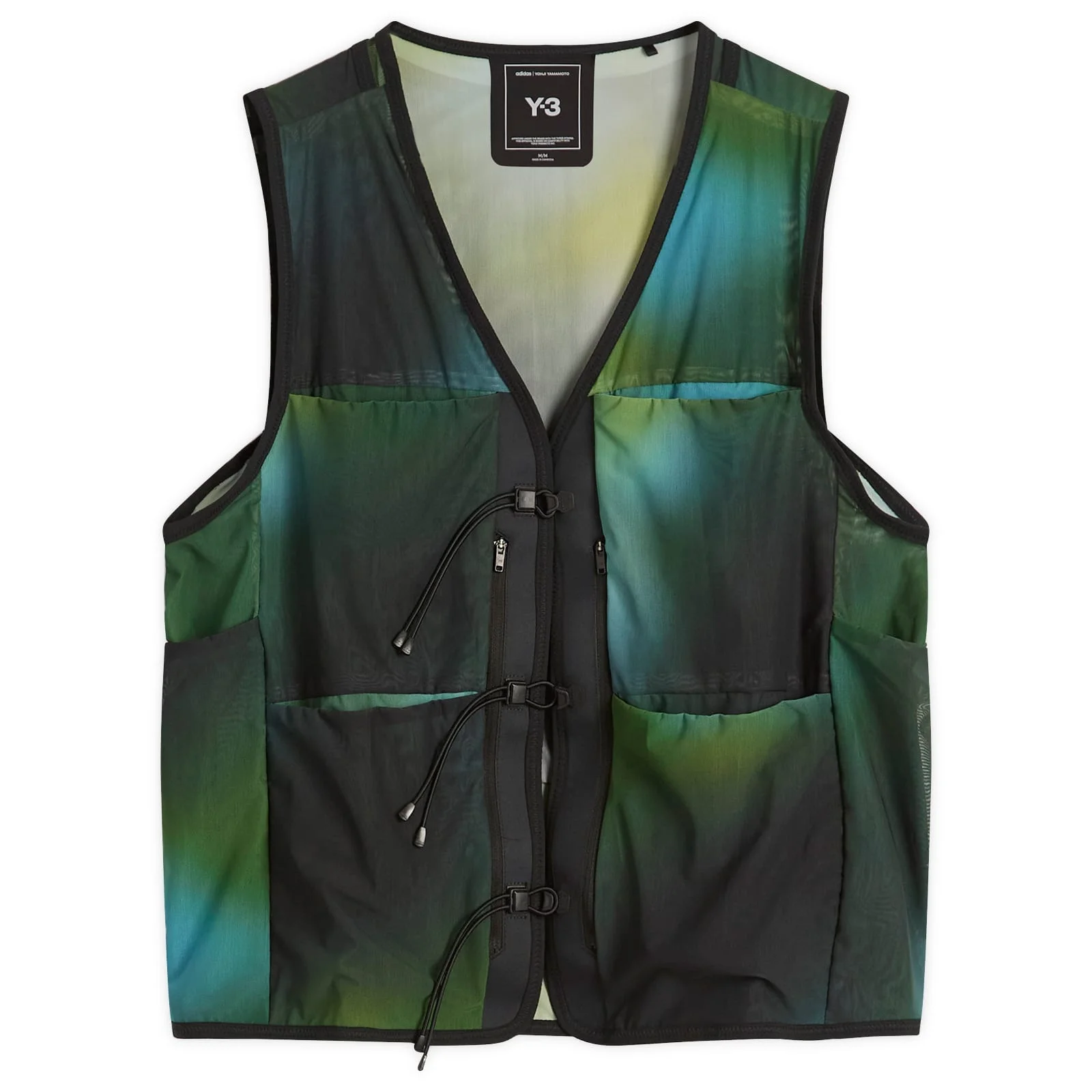 Y-3 Earth Print Mesh Vest - 1
