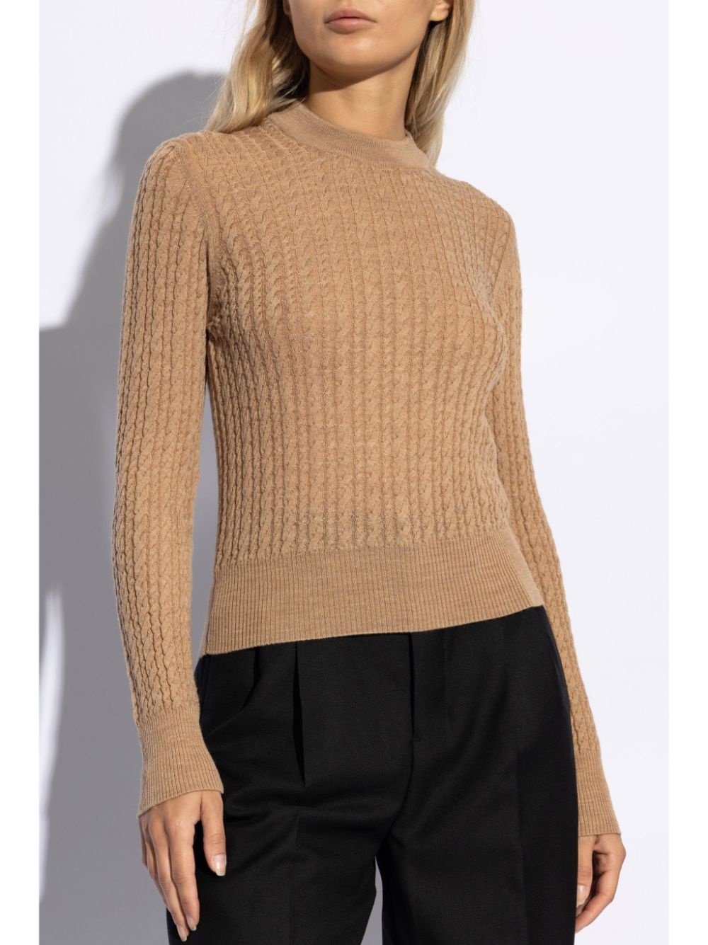 cable-knit jumper - 3