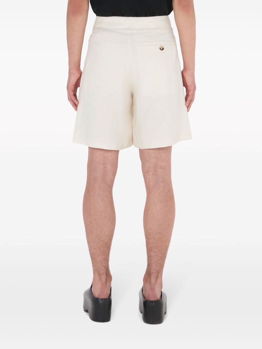 intarsia-logo wide-leg shorts - 4