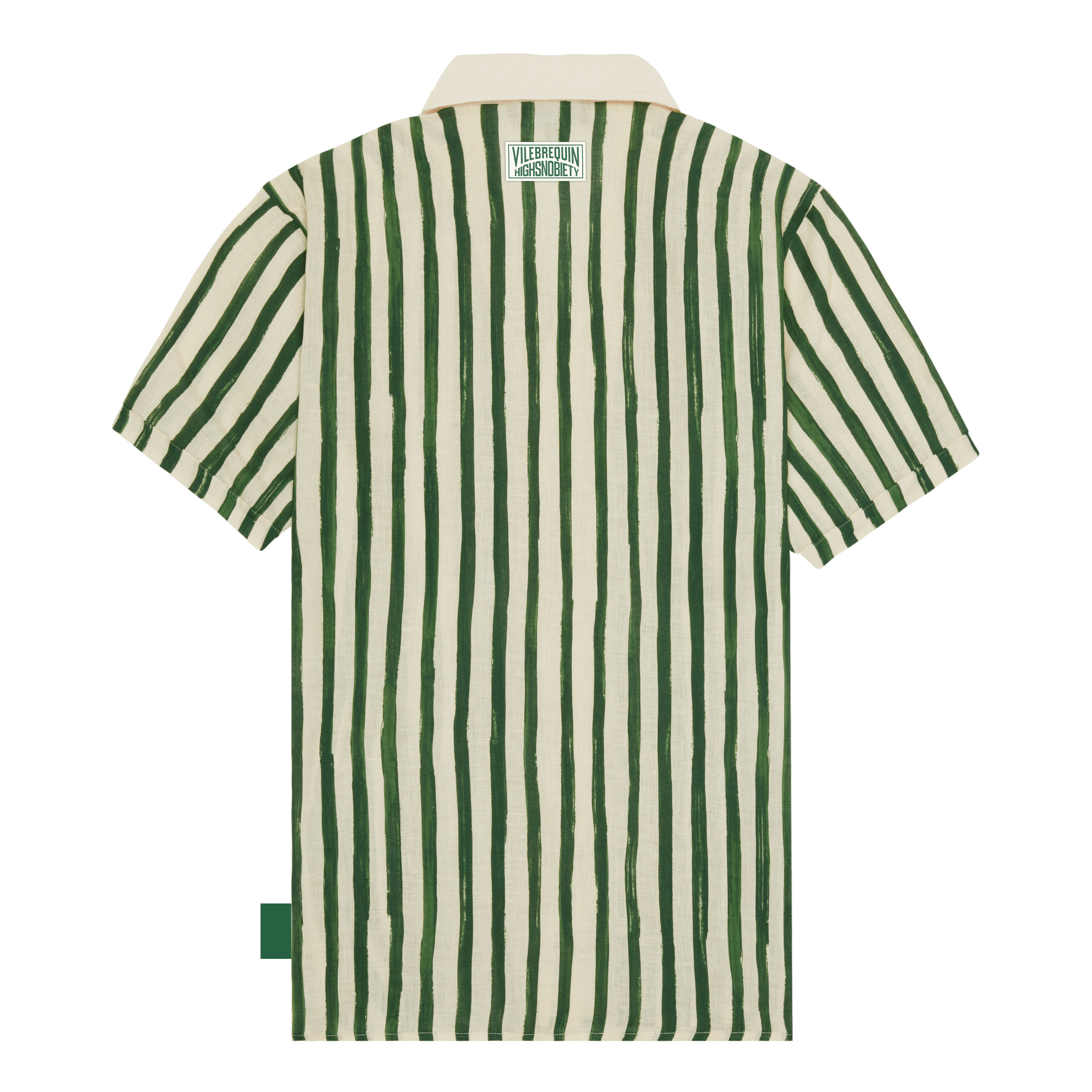 Men Linen Bowling Shirt HS Stripes - Vilebrequin x Highsnobiety - 2