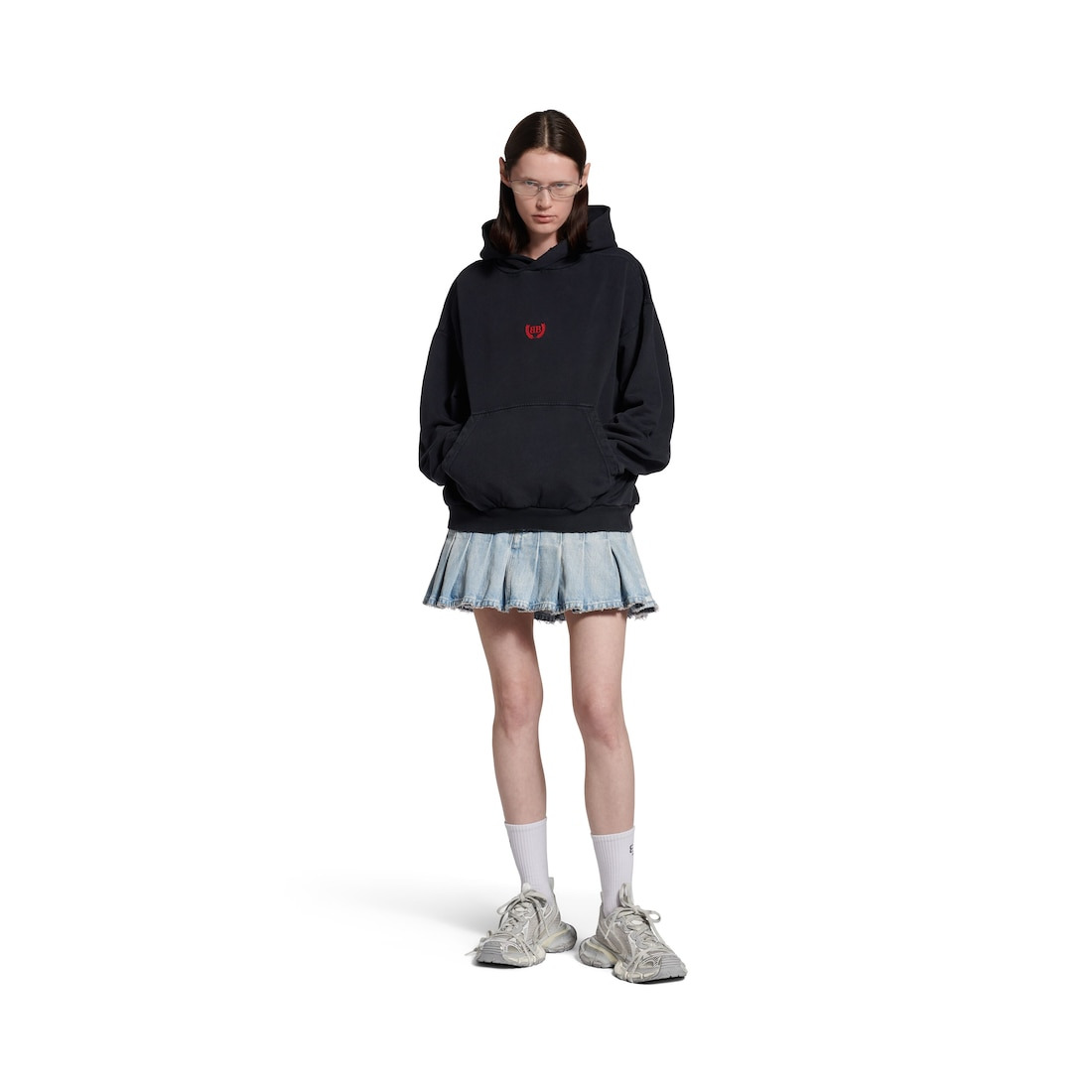 Laurel Classic Hoodie Medium Fit in Faded Black - 2