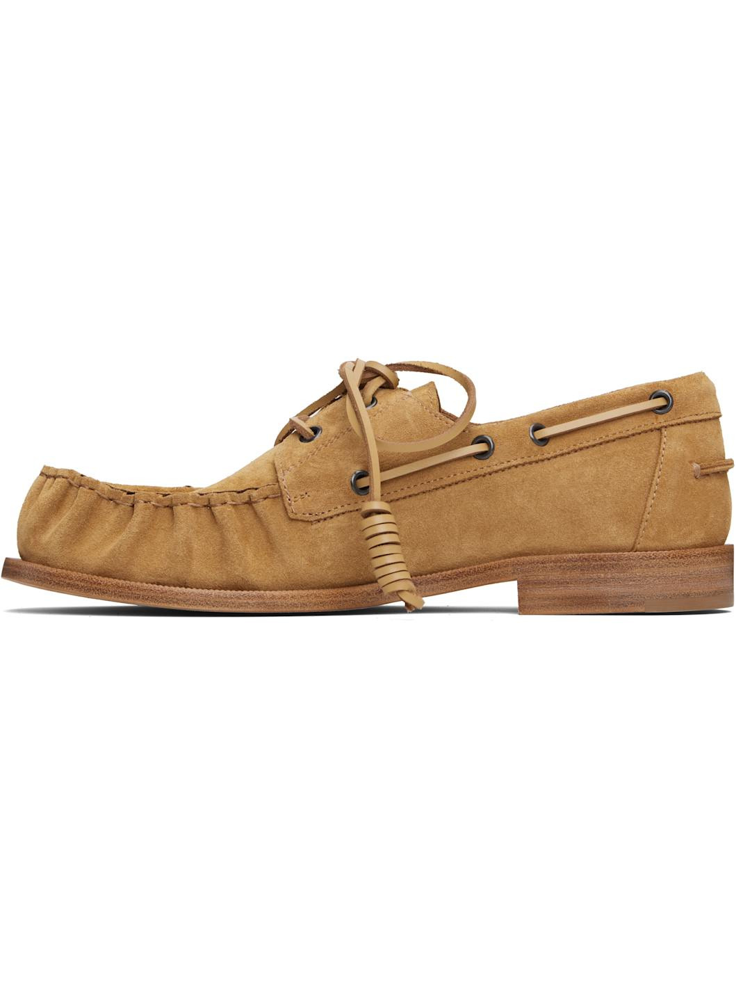 Tan Suede Boat Shoes - 3