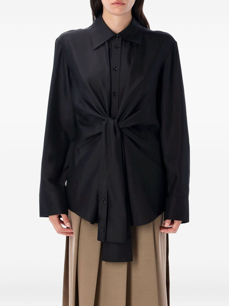 knotted silk shirt 1