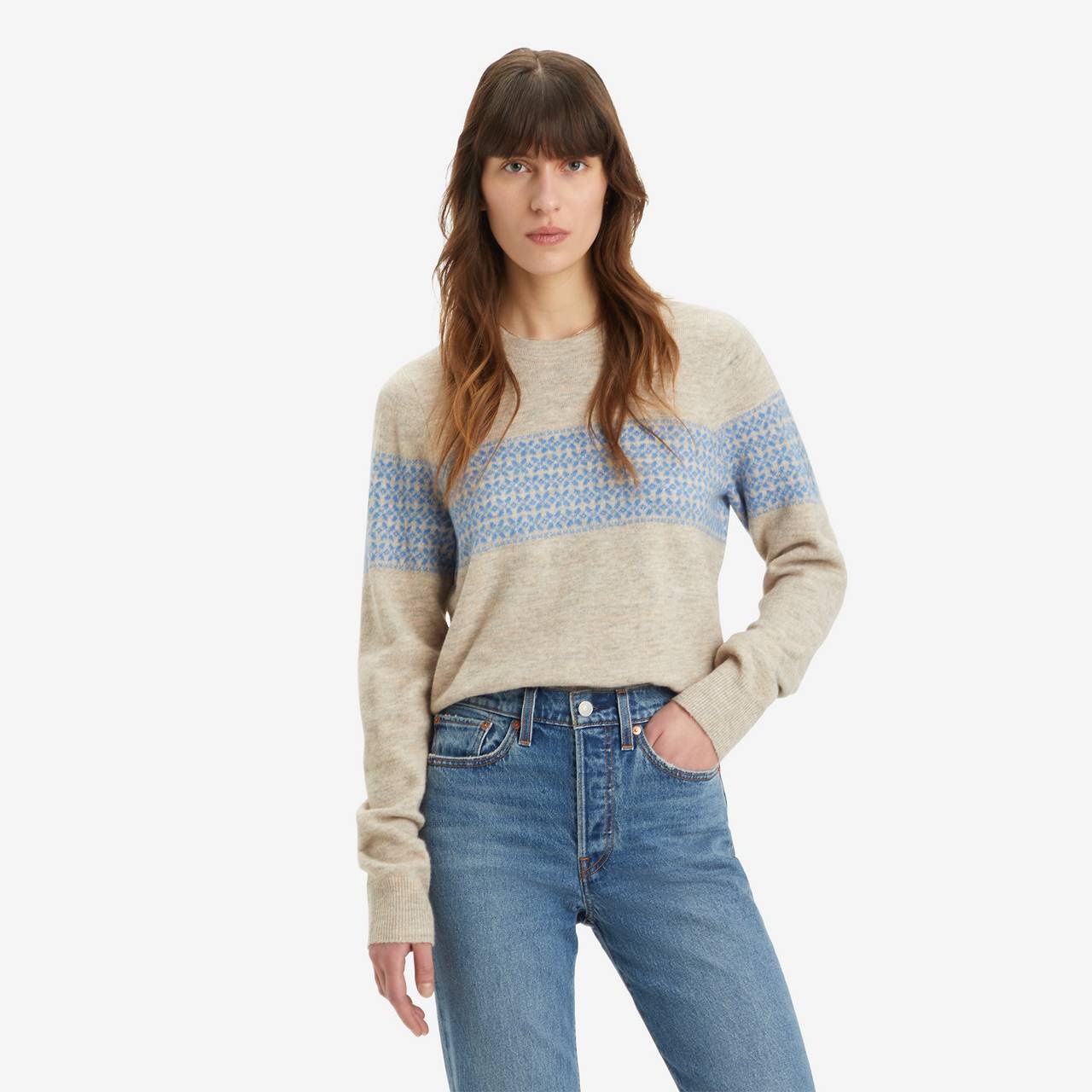 FAIRISLE SNOWFLAKE SWEATER - 1