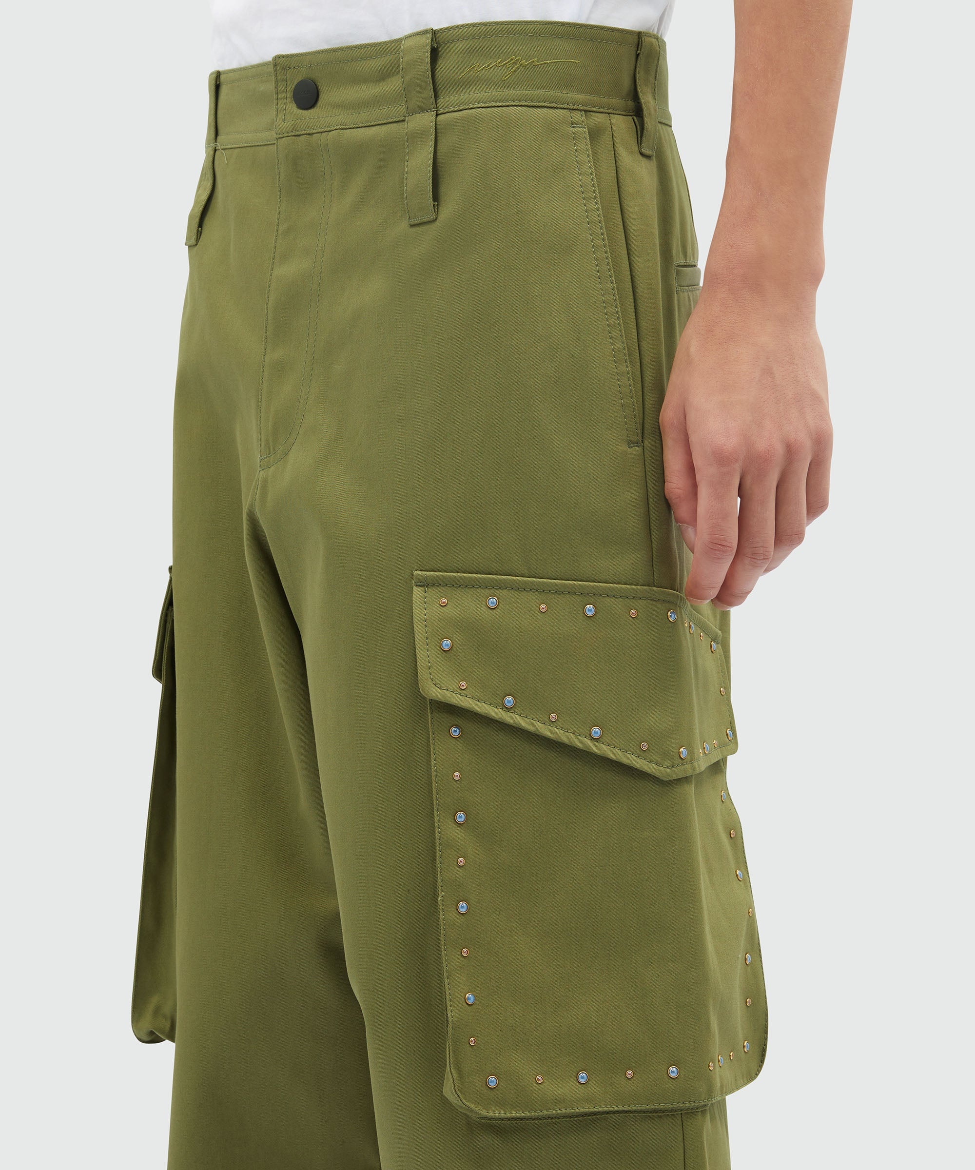 Cargo pants with multicolor studs - 5