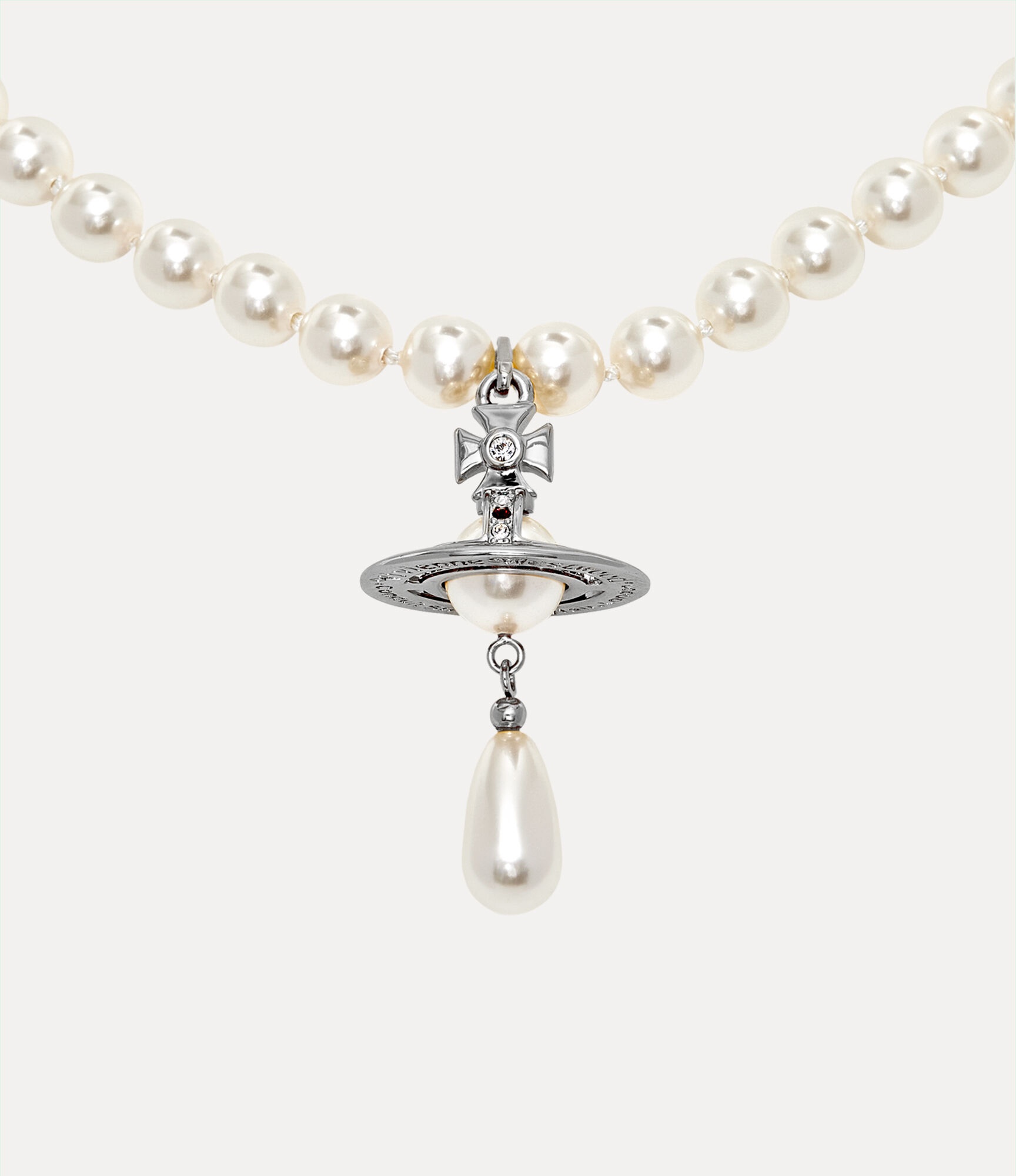 ONE-ROW PEARL DROP CHOKER - 2
