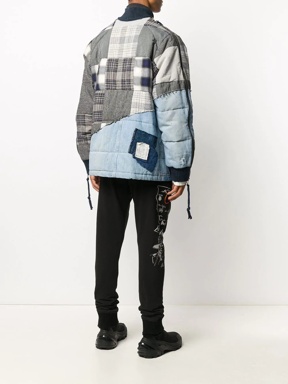 patchwork bomber jacket - 4