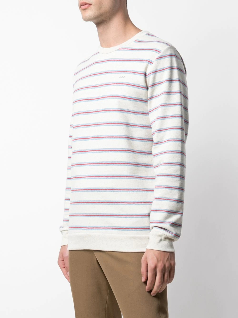 striped logo print T-shirt - 3