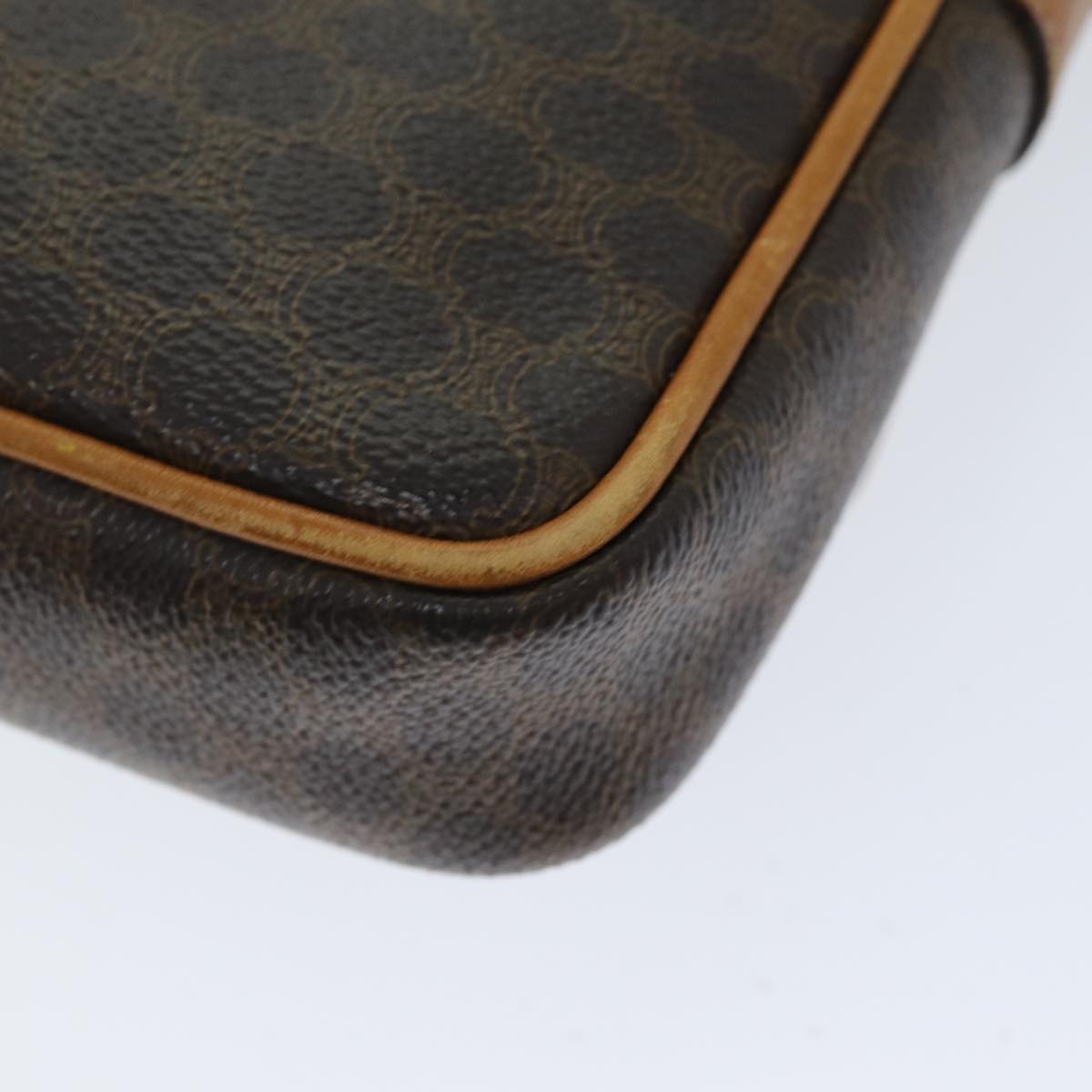 CELINE Macadam Canvas Shoulder Bag Pvc Brown - 16