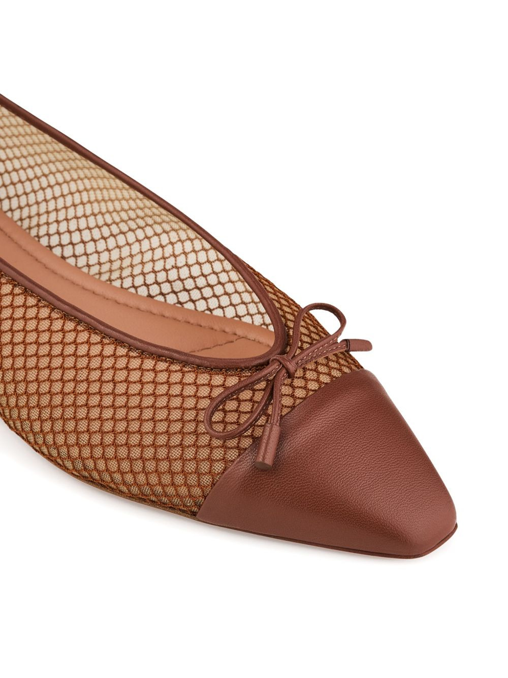 Gioia mesh-panelled bow flats - 4