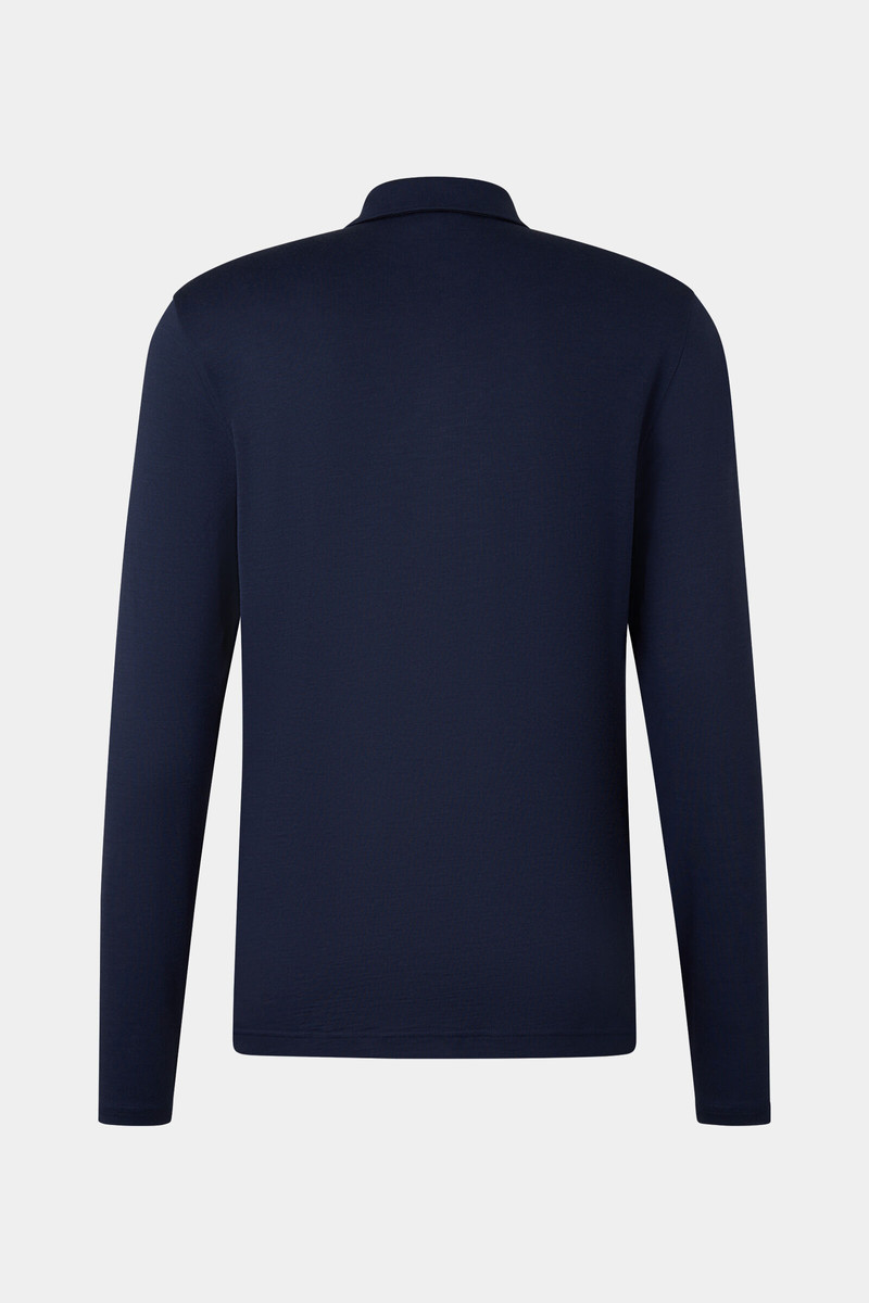 BOGNER Polo long-sleeved top Lennon in Navy blue outlook