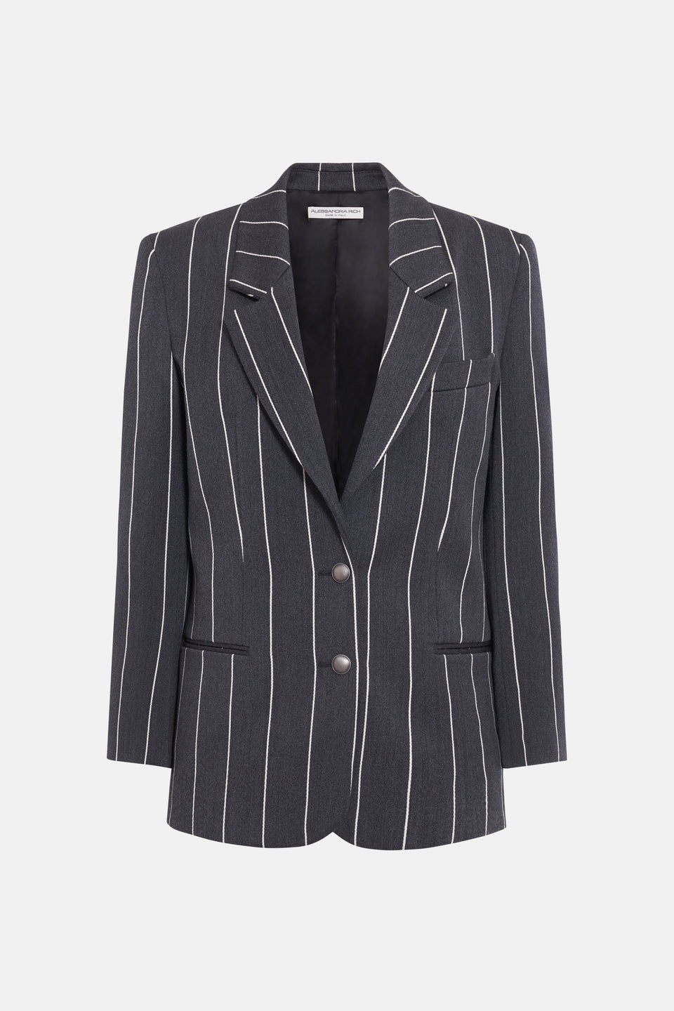 LIGHT WOOL PINSTRIPE TAILORED JACKET - 1