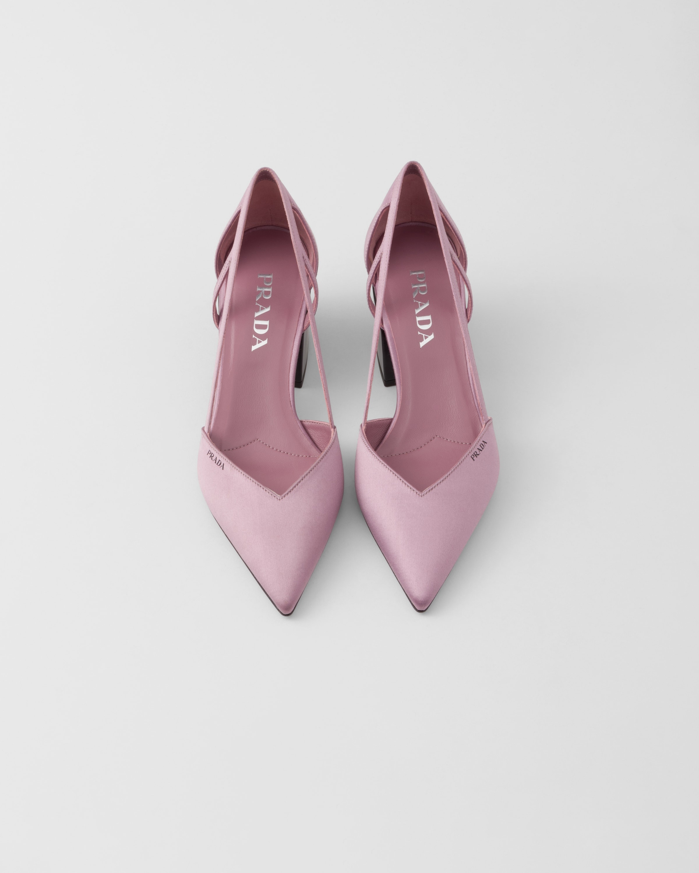 Satin cut-out pumps - 4