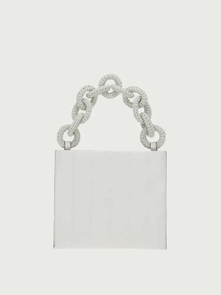 LEATHER CHAIN POUCH - 5